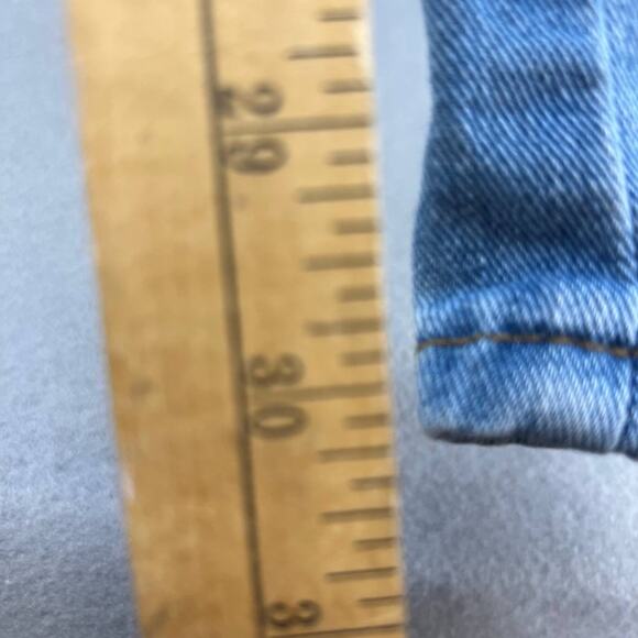 Misslook Bib Overalls Women's Size M Blue Distressed Adjustable Western Normcore - Picture 11 of 16